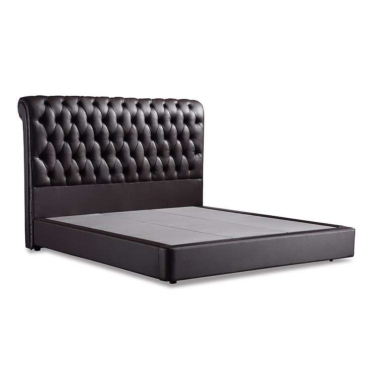 LEIZI Luxury Leather Bed Frame King