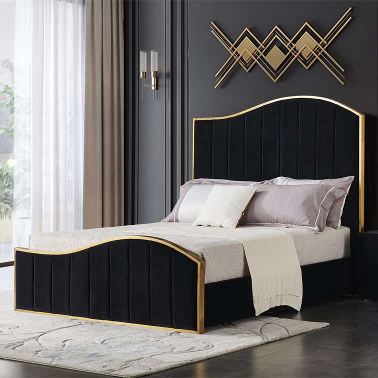 Bespoke King Size Velvet Bed Frame | LZ-913