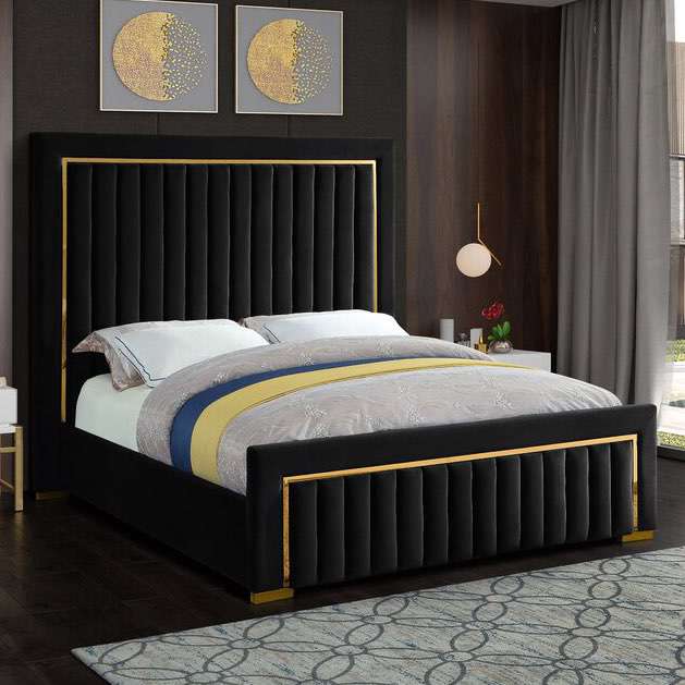 Luxury Modern Design Upholstered Super King Size Bed