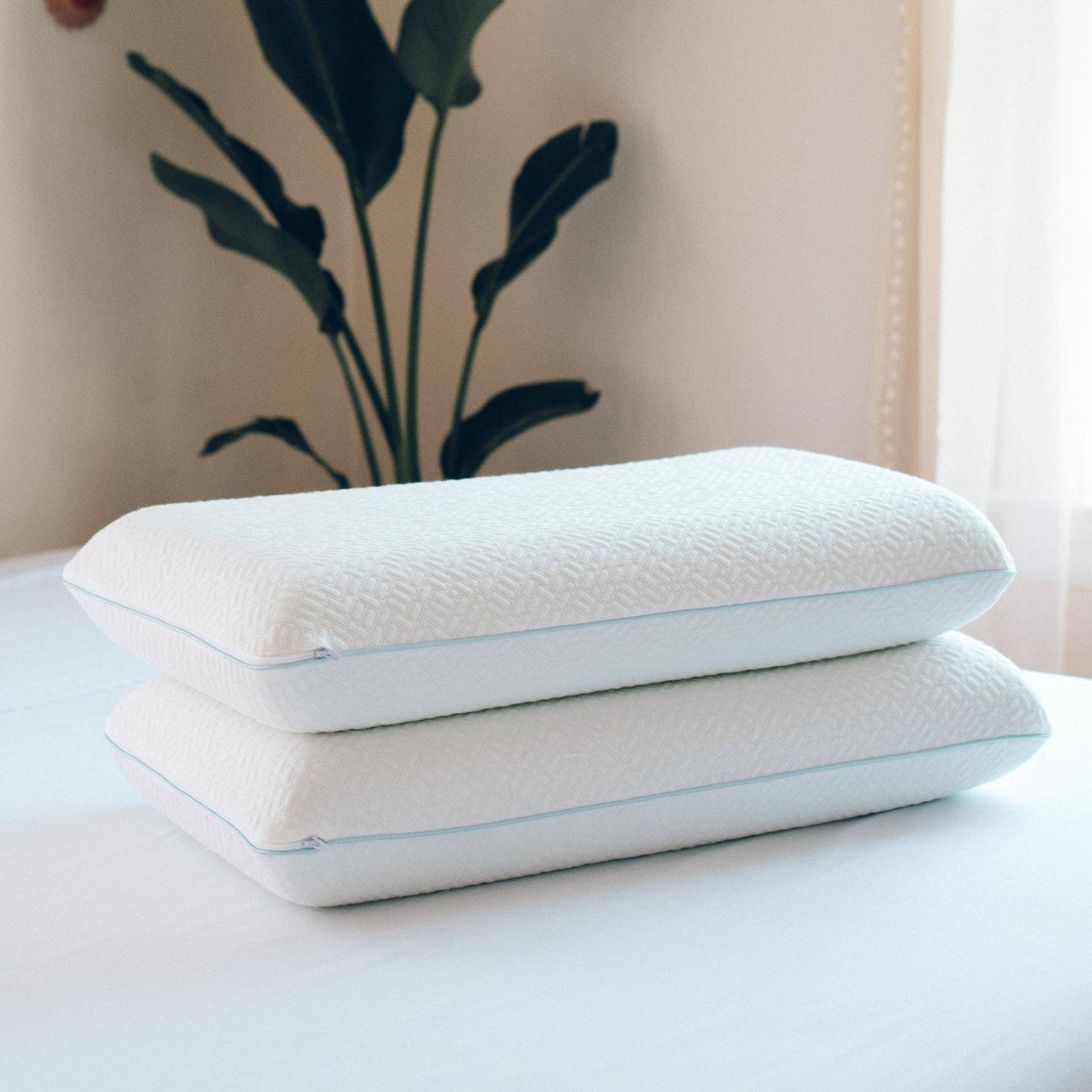 memory foam pillow with cooling gel