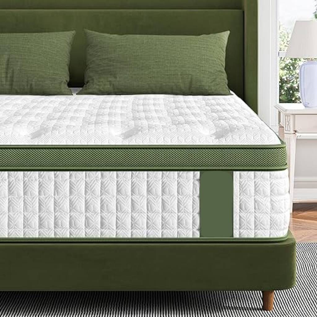 Green Luxury Euro Top Foam Pocket Spring Soft Mattress | 24M18