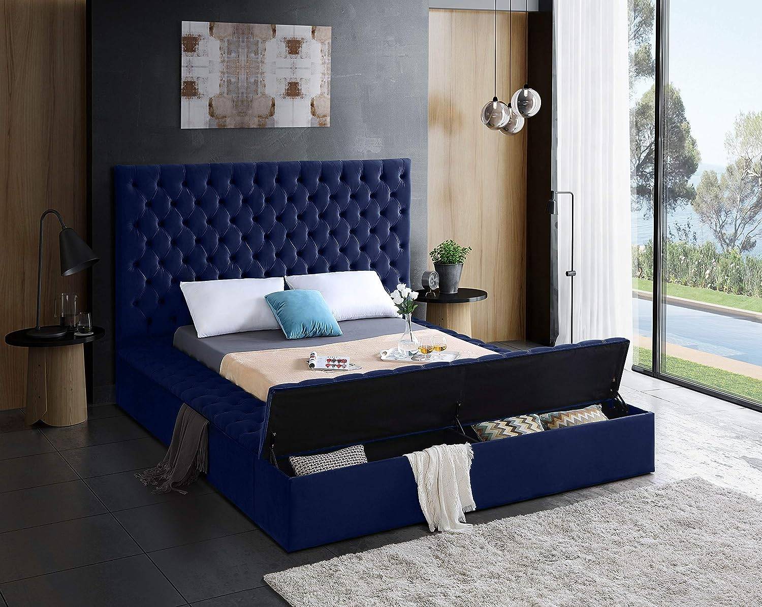 king size storage bed